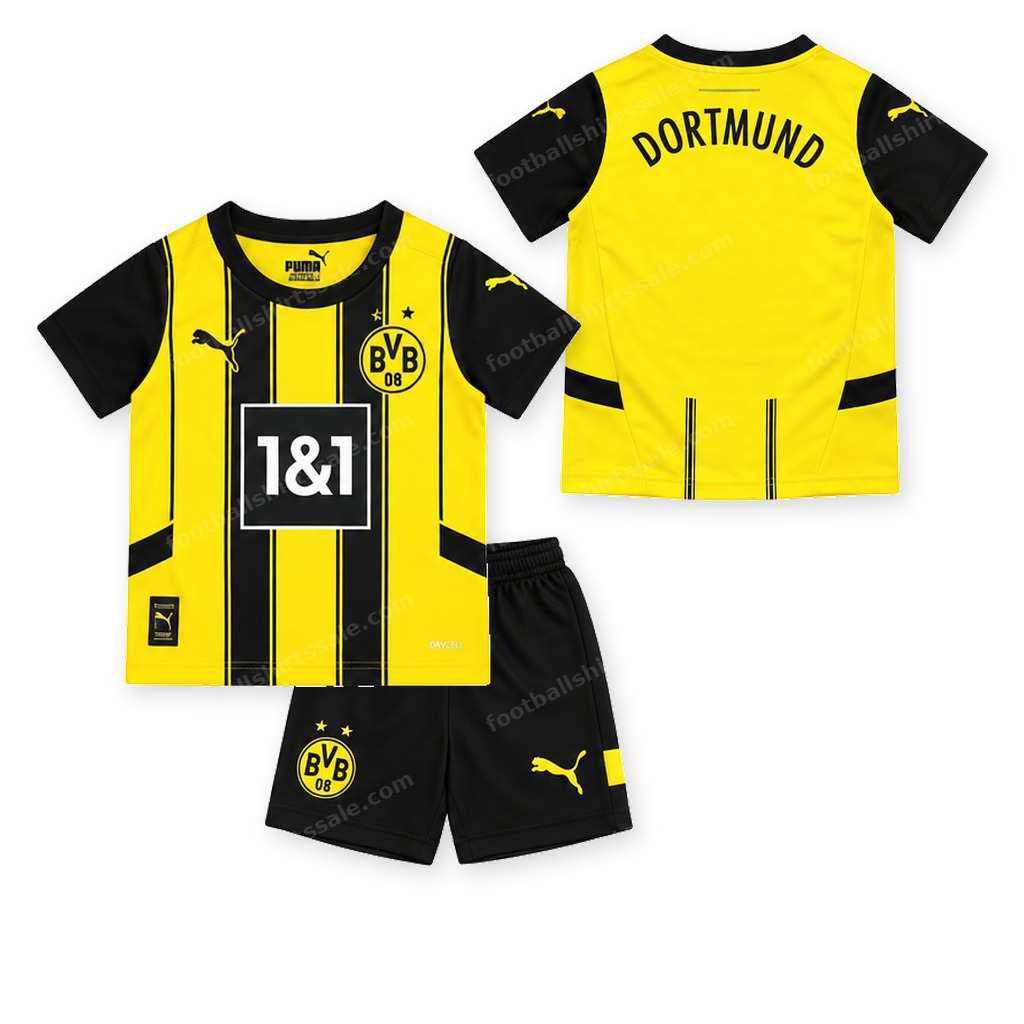 Dortmund Home Kids Football Kit 24/25