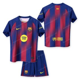 Barcelona Home Kids Football Kit 25/26