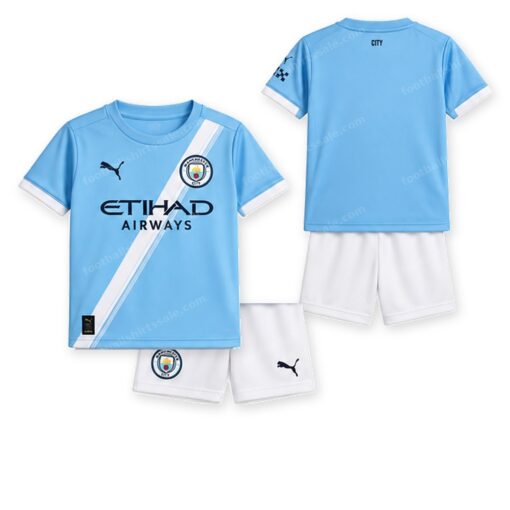 Manchester City Home Kids Football Kit 25/26