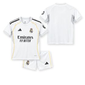 Real Madrid Home Kids Football Kit 25/26