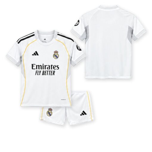Real Madrid Home Kids Football Kit 25/26
