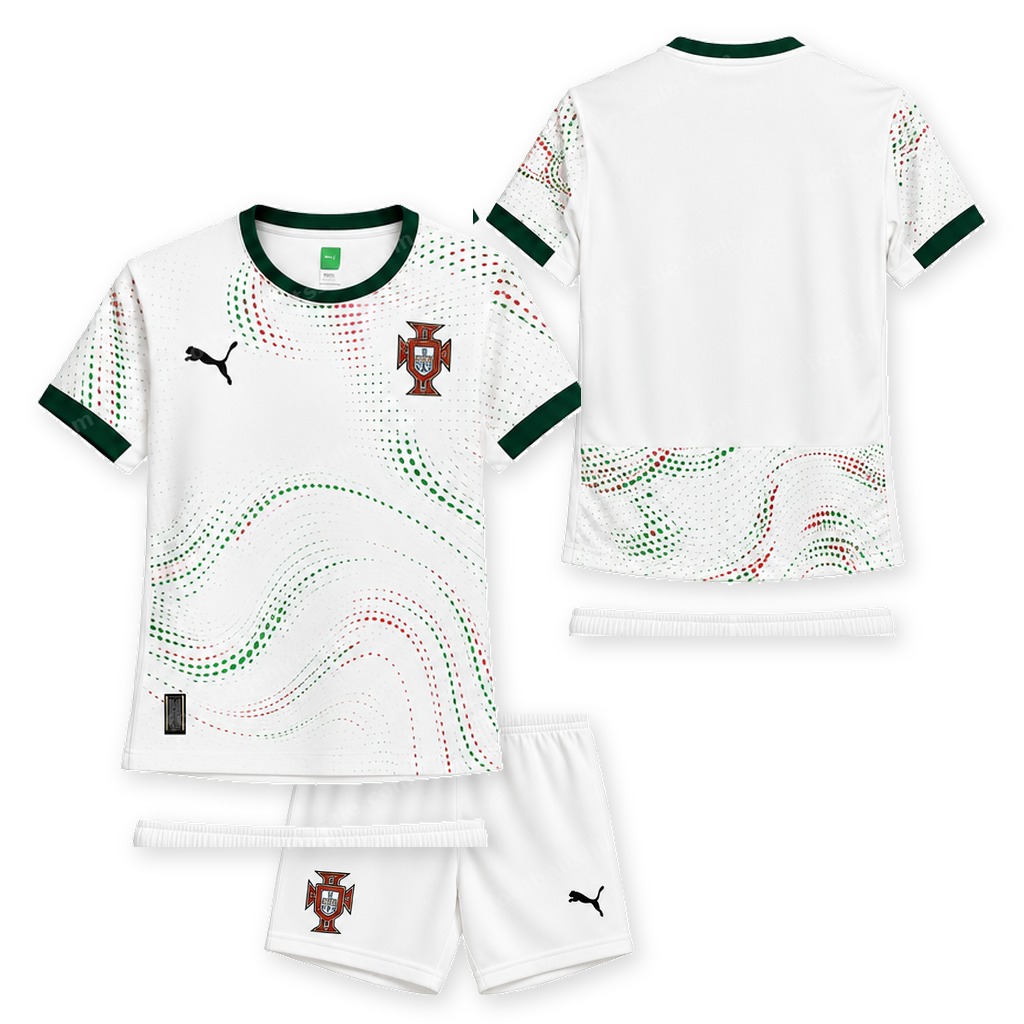 Portugal Away Kids Football Kit 2025