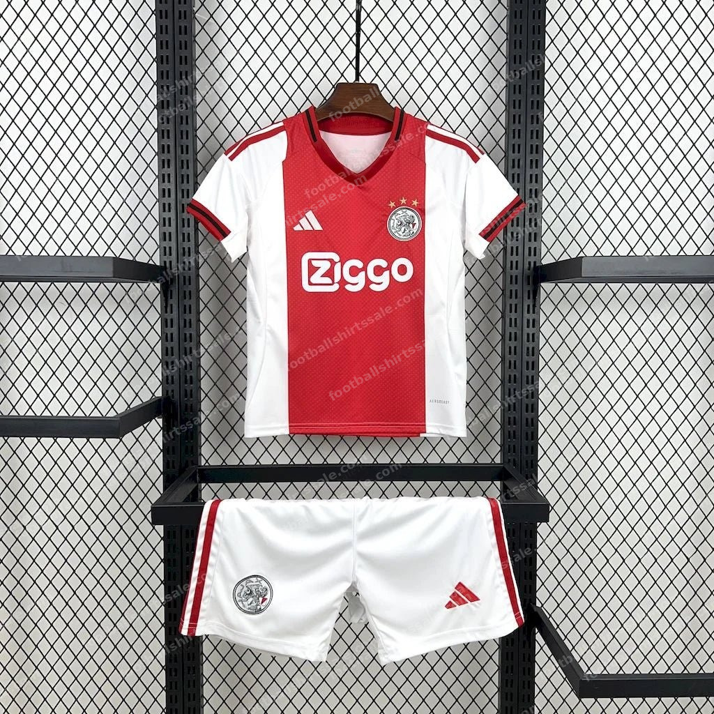 2025/2026 Ajax Home Football Shirt Kids Size