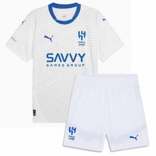 Al Hilal Away Sfc Kids Football Kit 24/25