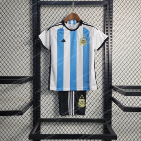 Argentina Home Kids Football Kit 2022