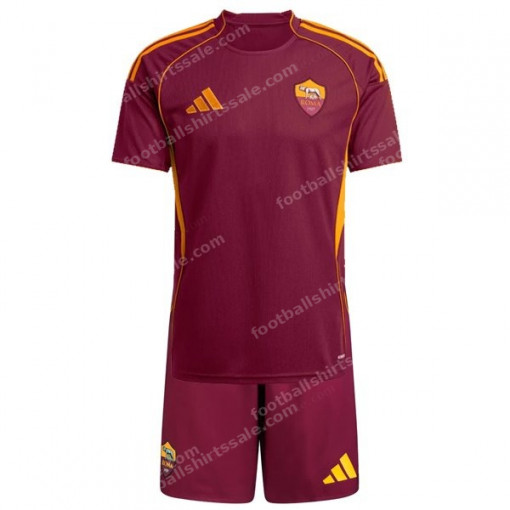 AS Roma Home Kids Football Kit 25/26