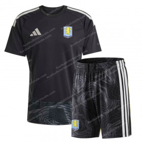 Aston Villa Goalkeeper Black Kids Football Kit 26/27