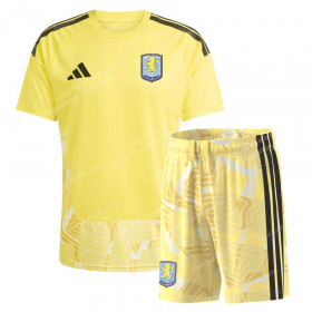 Aston Villa Goalkeeper Yellow Kids Football Kit 26/27