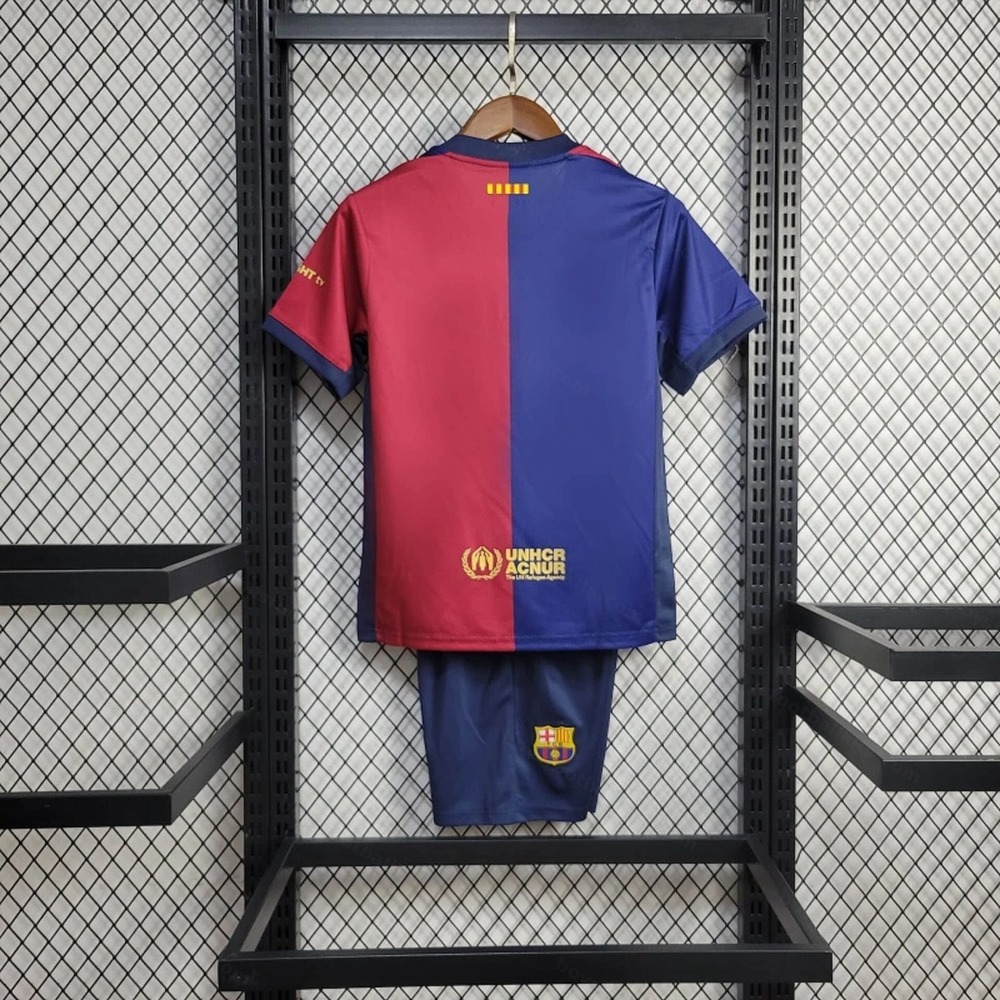 2024/2025 Barcelona x Travis Scott Kids Size Away Football Jersey - Detail 1