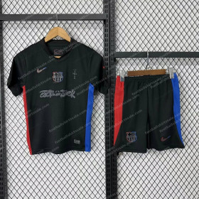 Barcelona Away X Travis Scott Kids Football Kit 24/25