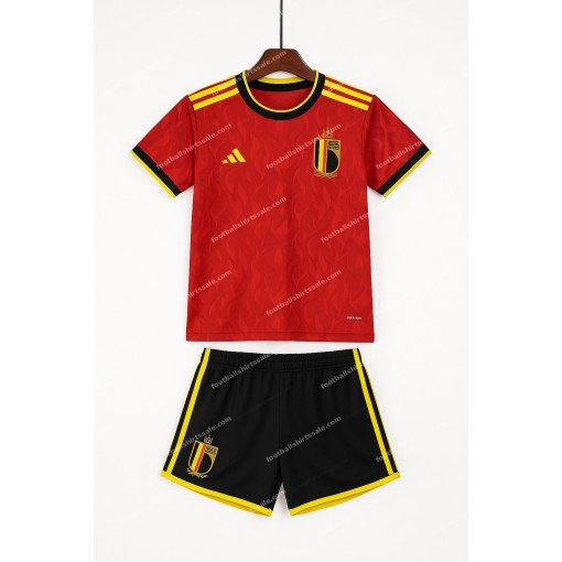 Belgium Home World Cup Kids Football Kit 2026