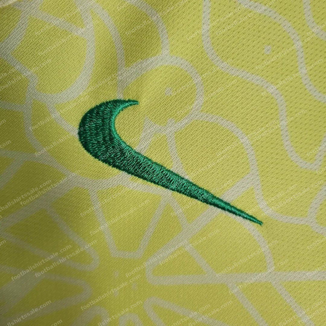 2024 Brazil Home Football Shirt Kids Size 1:1 - Detail 3