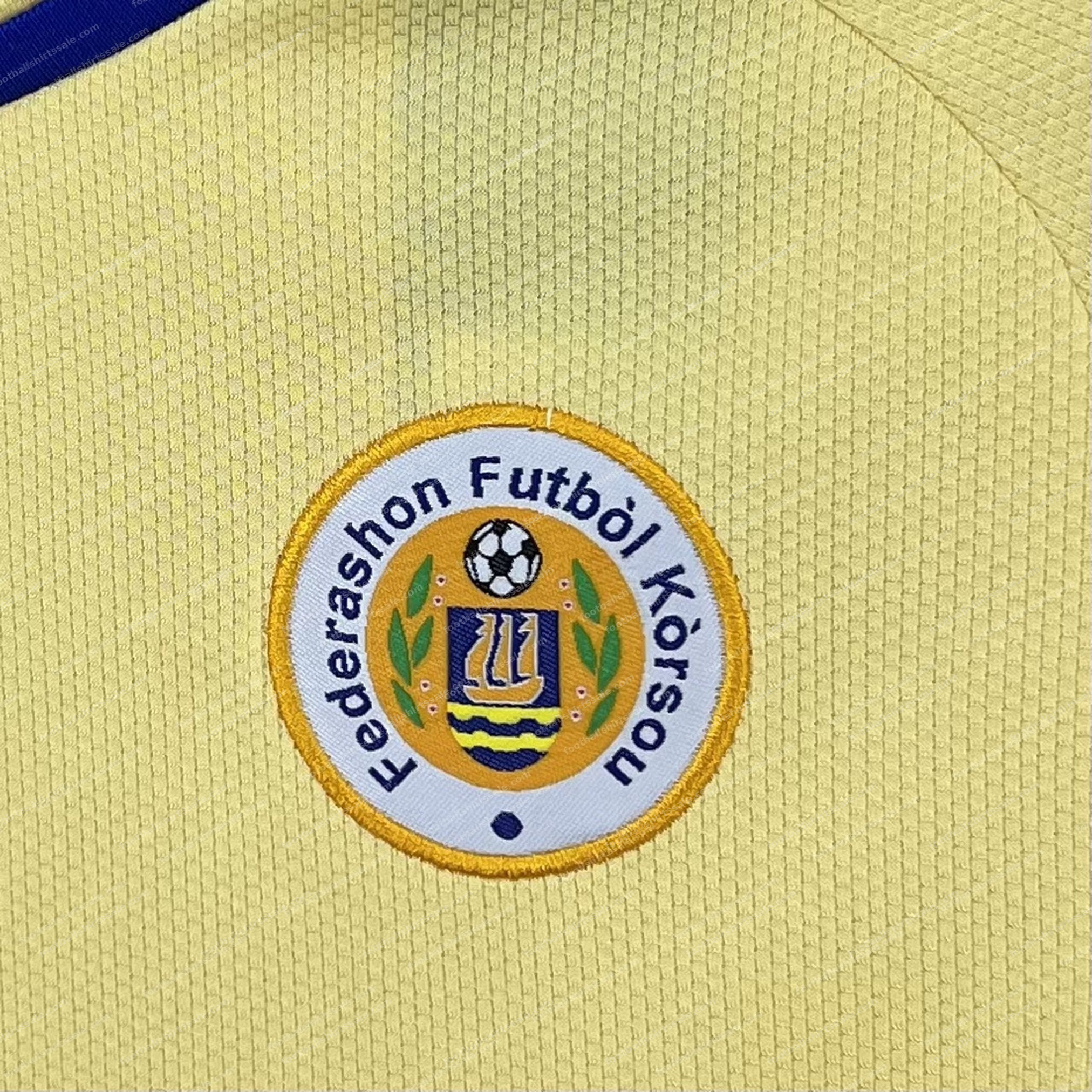 2026 Curacao Away World Cup Football Shirt Kids Size - Detail 5