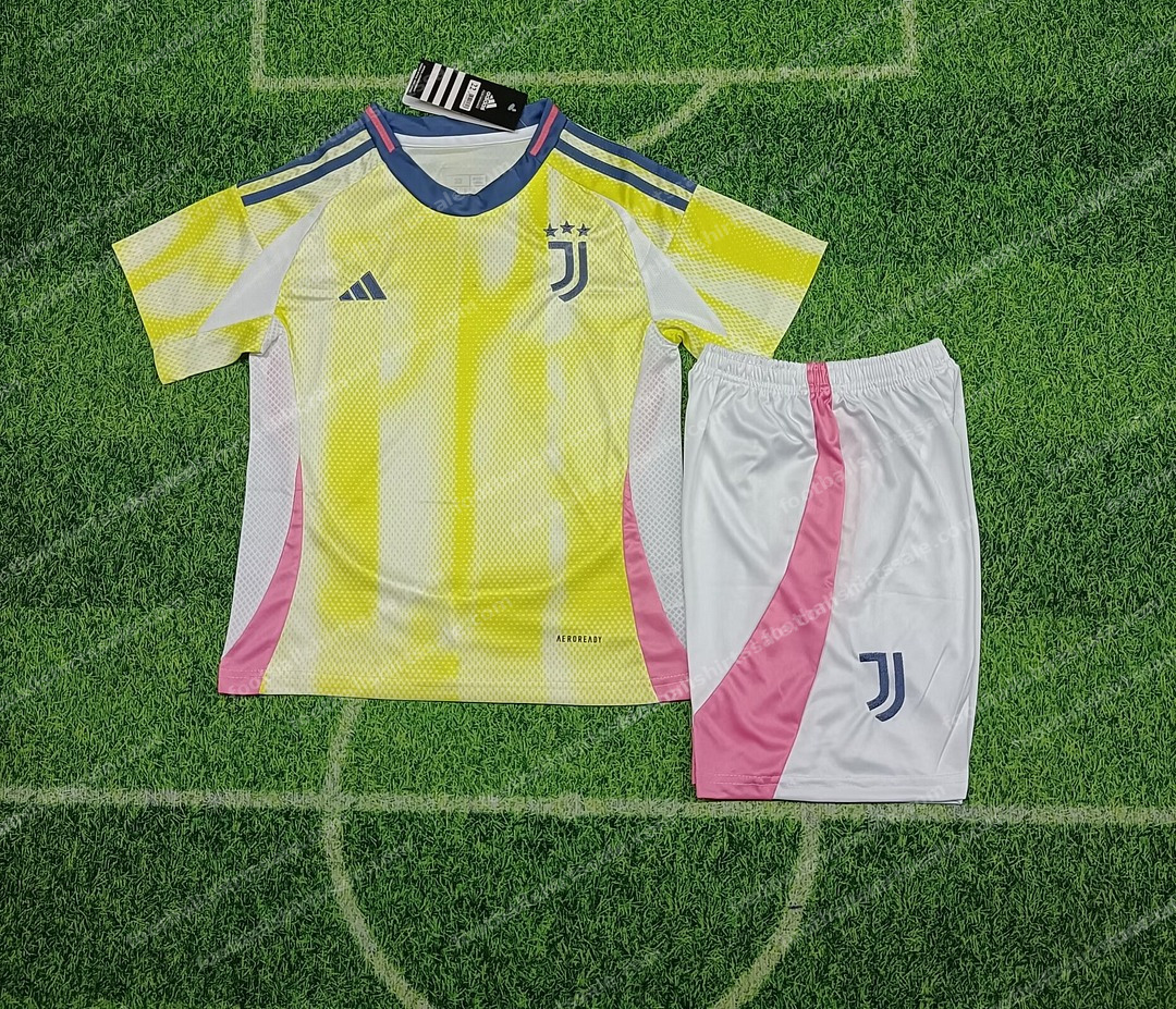2024/2025 Juventus Away Football Shirt 1:1 Thai Quality Kids Size