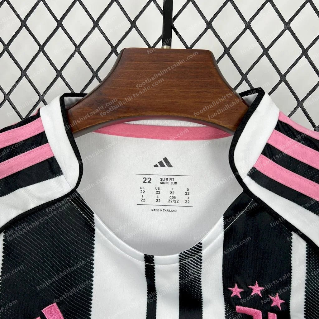 2025/2026 Juventus Home Football Shirt Kids Size - Detail 4