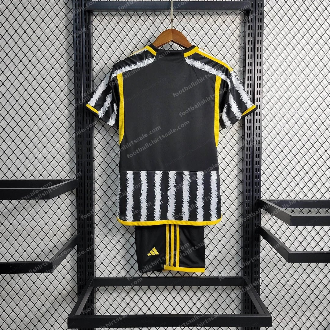 2023/2024 Juventus Home Soccer Jersey 1:1 Thai Quality Kids Size - Detail 1