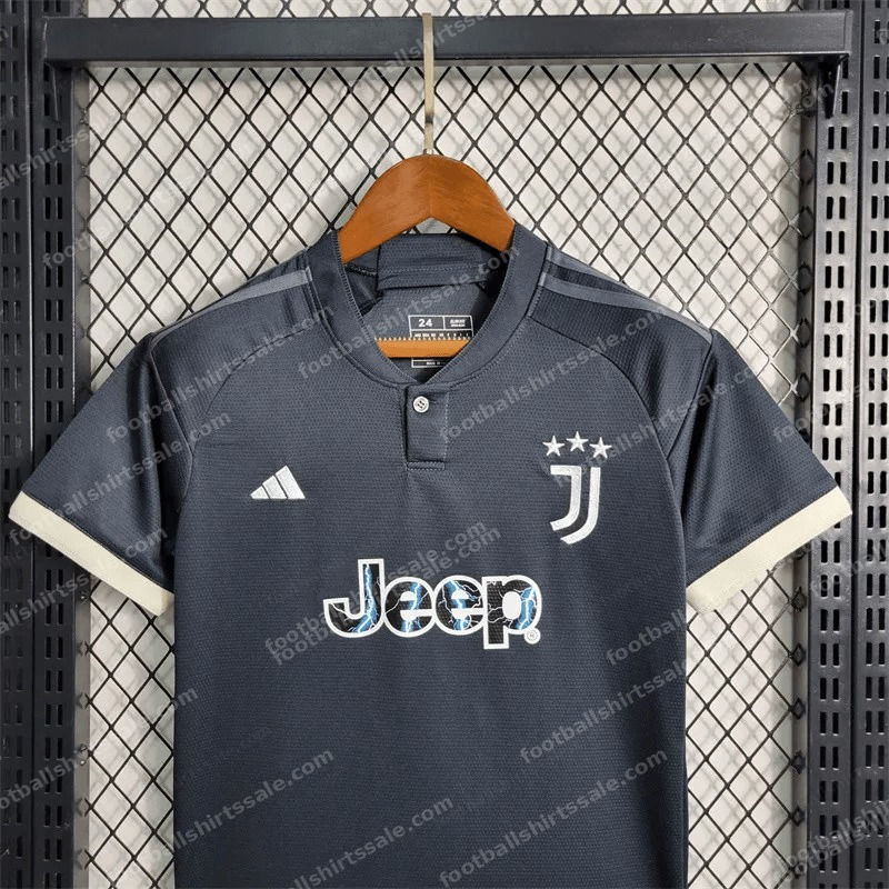 2023/2024 Juventus Third Away Soccer Jersey 1:1 Thai Quality Kids Size - Detail 2