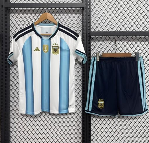 Argentina Home World Cup Kids Football Kit 2026