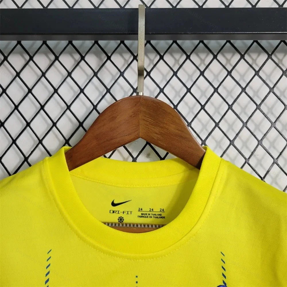 2023/2024 Kids Size Al-Nassr Home Football Shirt - Detail 3