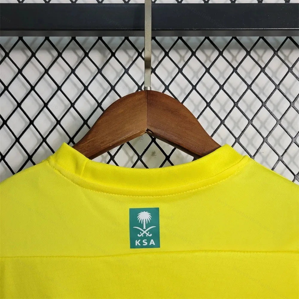 2023/2024 Kids Size Al-Nassr Home Football Shirt - Detail 4