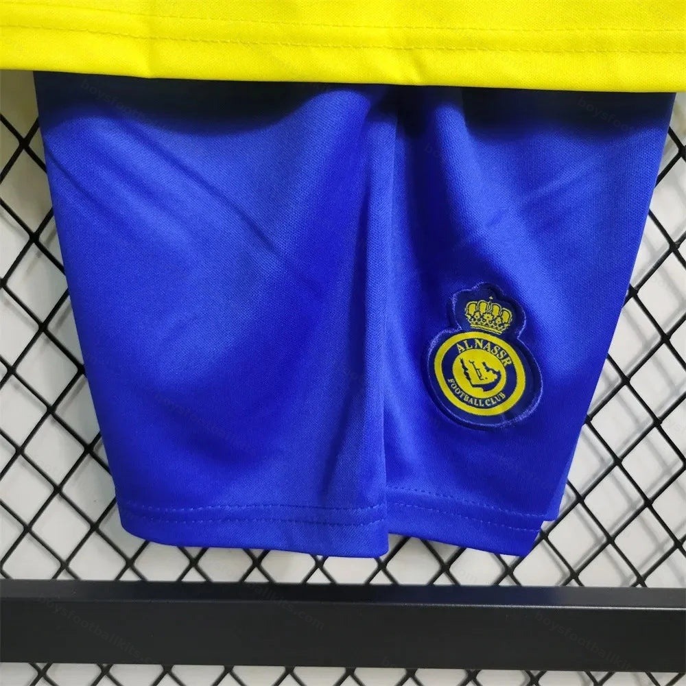 2023/2024 Kids Size Al-Nassr Home Football Shirt - Detail 6