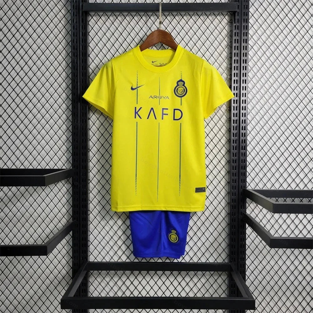 2023/2024 Kids Size Al-Nassr Home Football Shirt - Detail 7
