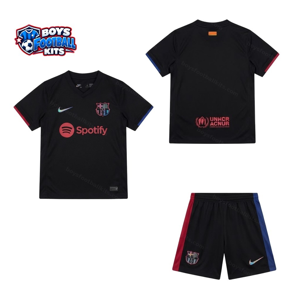 2024/2025 Kids Size Barcelona Away Football Shirt 1:1 Thai Quality