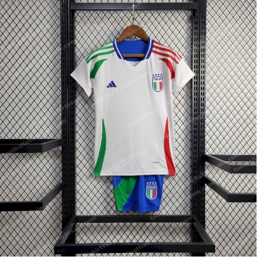 Italy Away Kids Football Kit 2024