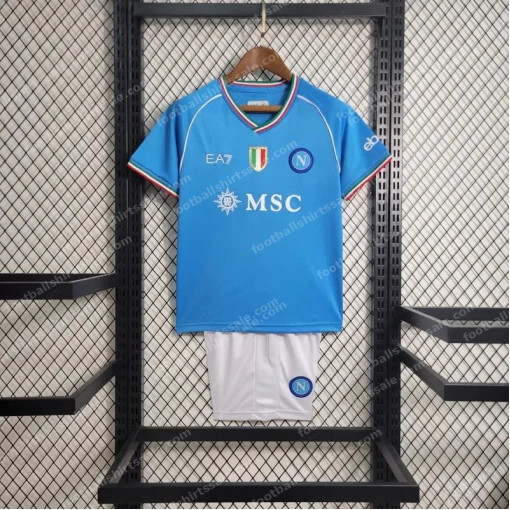 Napoli Home Kids Football Kit 23/24