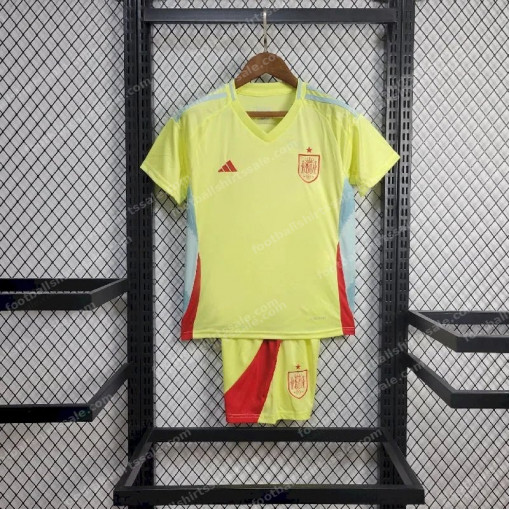 Spain Away Kids Football Kit 2024