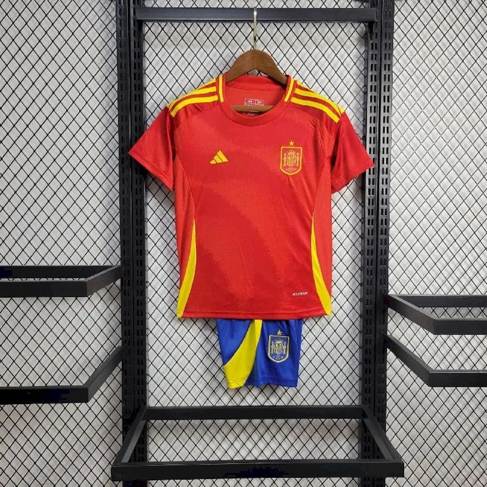 2024 Kids Size Spain Home Football Shirt 1:1 Thai Quality - Detail 7