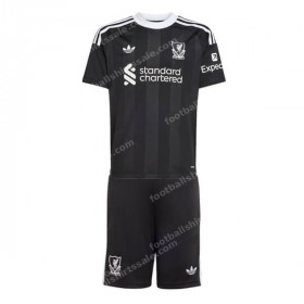 Liverpool Goalkeeper Black Kids Football Kit 25/26