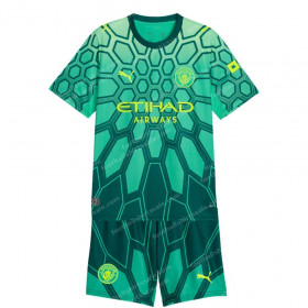Manchester City Goalkeeper Green Kids Football Kit 26/27