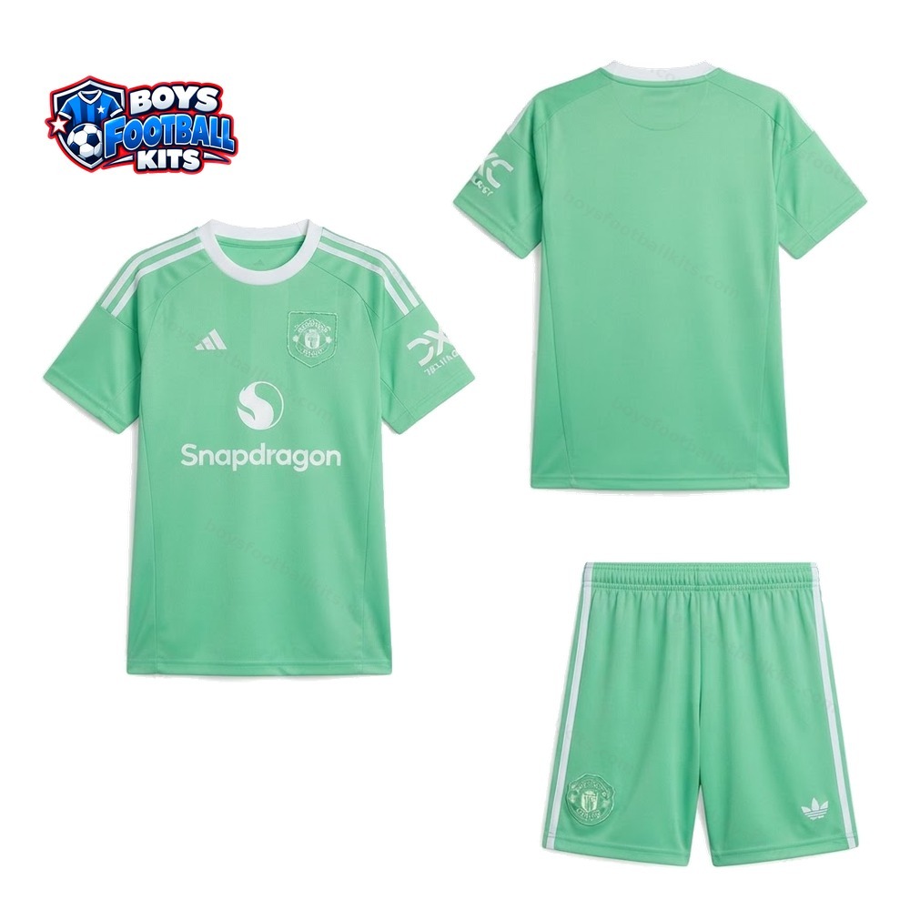 Manchester United Goalkeeper Kids Kit 25/26 – Green