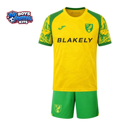 Norwich City Home Norwich City Kids Football Kit 25/26