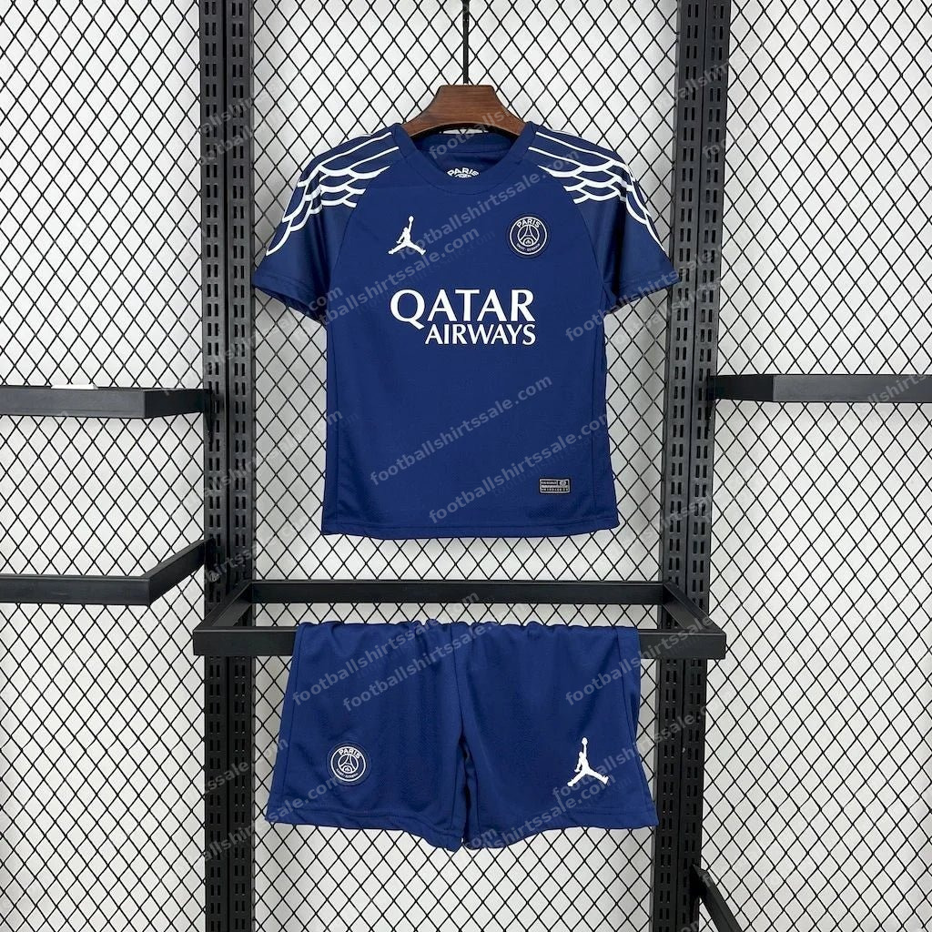 2024/2025 Paris Saint-Germain PSG Fourth Away Football Shirt Kids Size 1:1 Thai Quality
