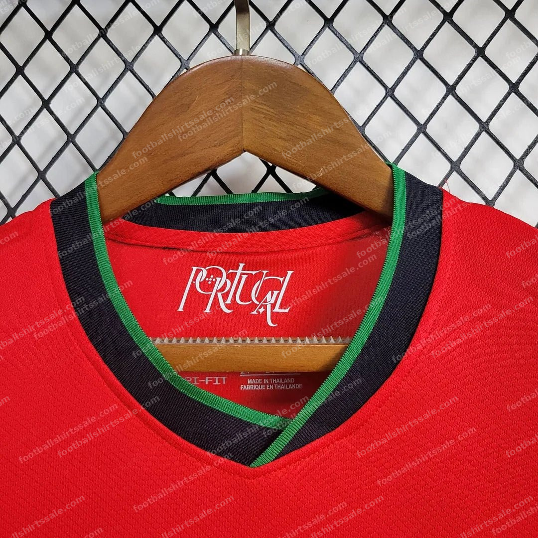 2024 Portugal Home Football Shirt Kids Size 1:1 Thai Quality - Detail 7