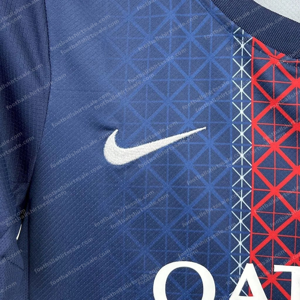 2025/2026 PSG Paris Saint-Germain Home Football Shirt Kids Size - Detail 3