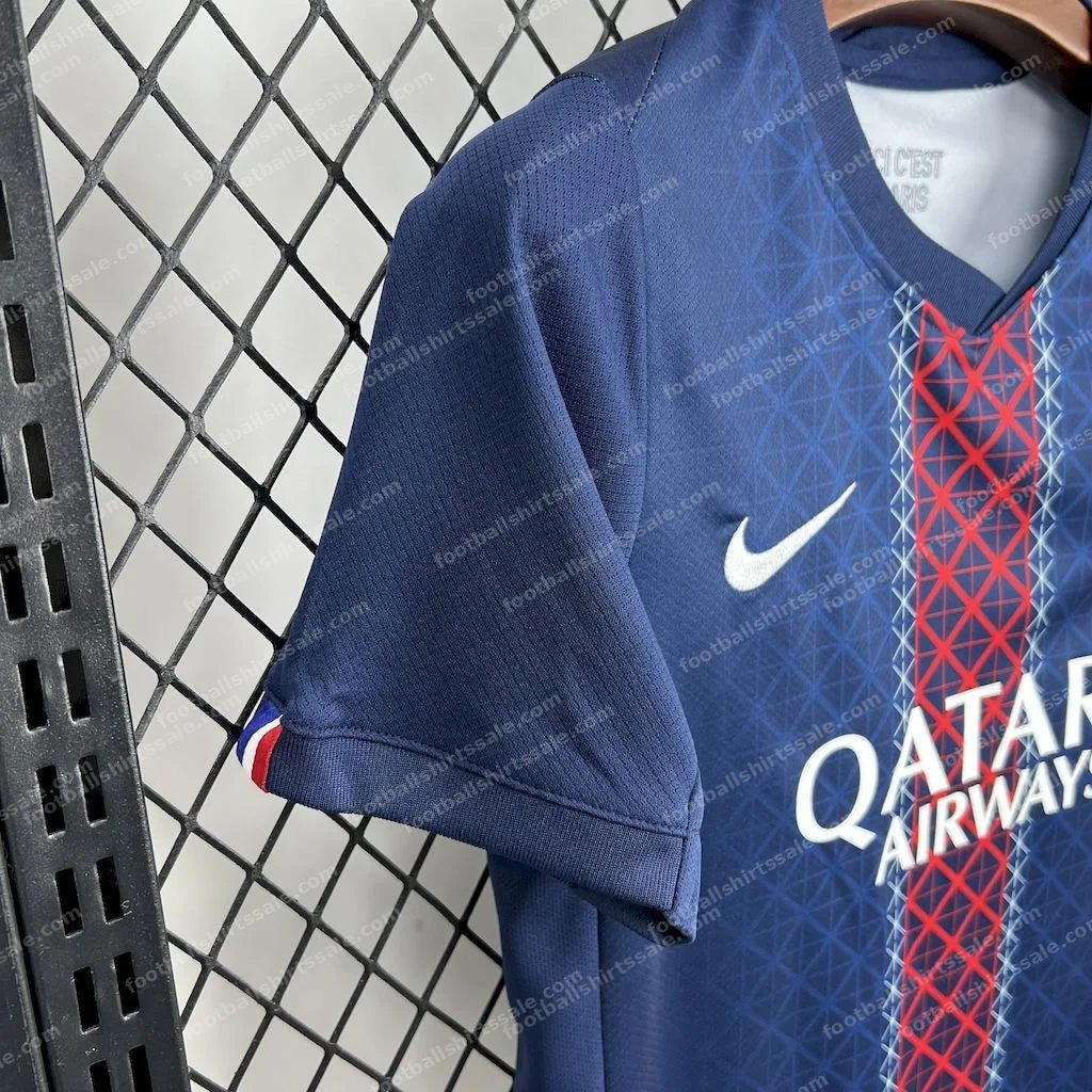 2025/2026 PSG Paris Saint-Germain Home Football Shirt Kids Size - Detail 6