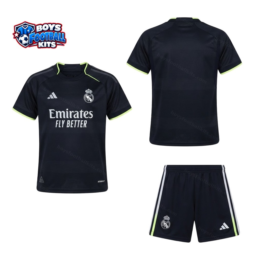 2025/2026 Real Madrid Away Football Shirt Kids Size