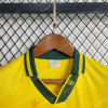 1994 Retro Kids Size Brazil Home Soccer Jersey - Detail 3