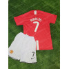 2007/2008 Retro Kids Size Manchester United Home Football Shirt 1:1 Thai Quality - Detail 1