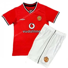 Manchester United Retro Home Kids Football Kit 01/02