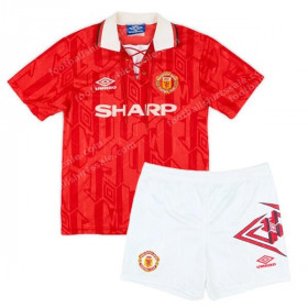 Manchester United Retro Home Kids Football Kit 92/94