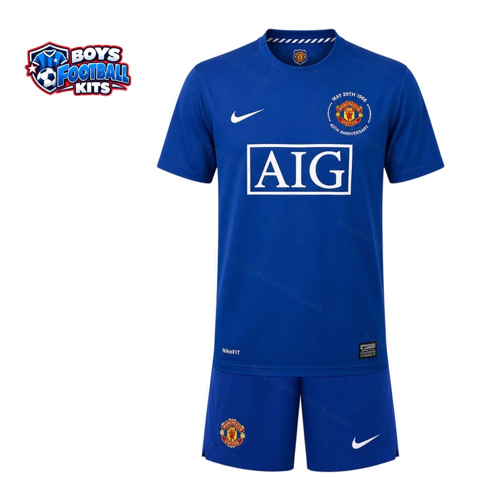 Retro Manchester United Third Kids Kit 08/09