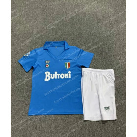 Napoli Retro Home Kids Football Kit 87/88