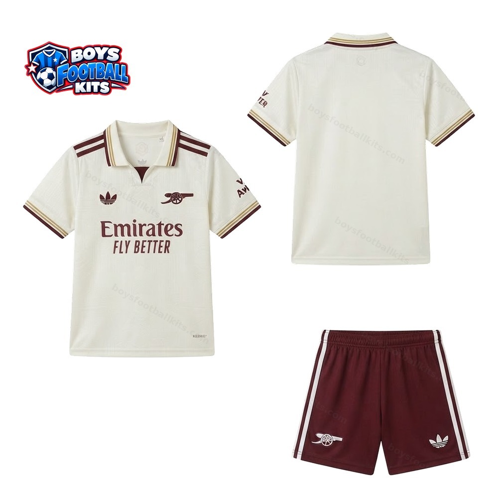 Arsenal Third Kids Football Kit 25/26