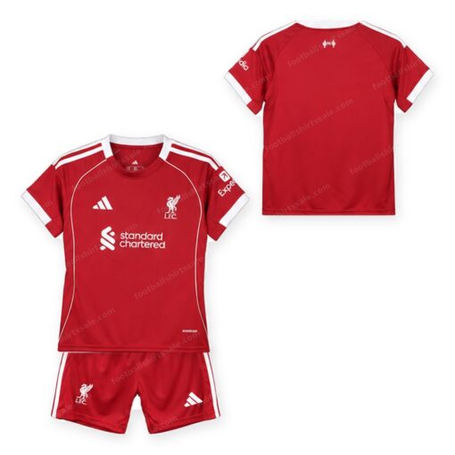 Liverpool Home Kids Football Kit 25/26