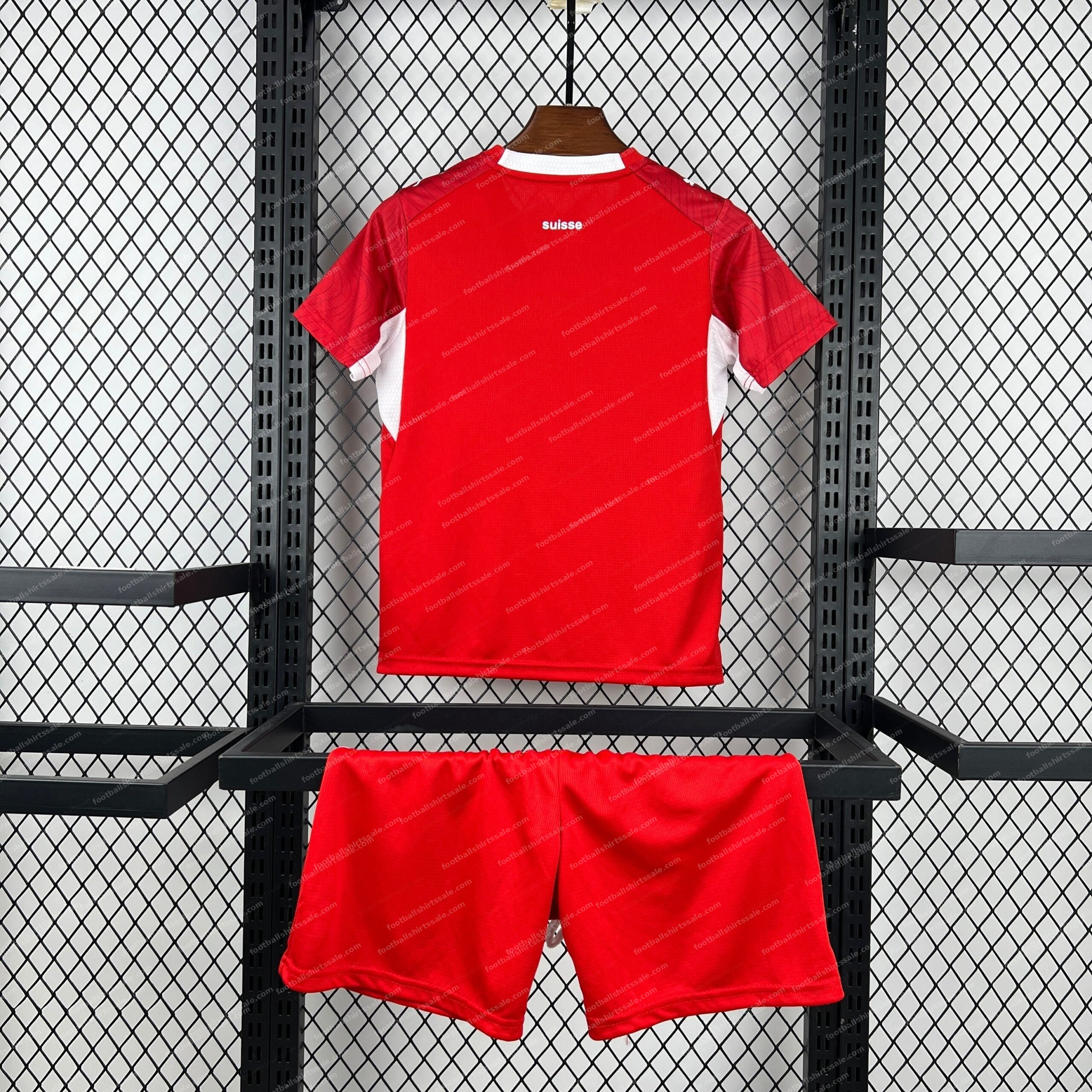 2026 Switzerland Home World Cup Football Jersey Kids Size - Detail 5