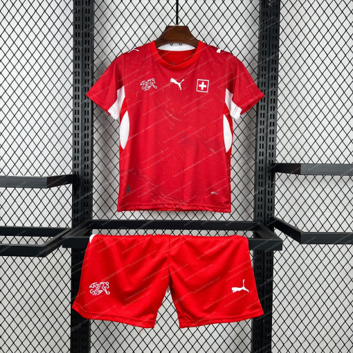 Switzerland Home World Cup Kids Football Kit 2026